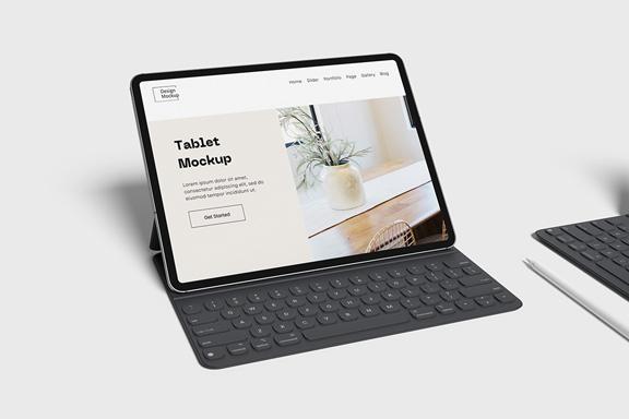 Tablet With Keyboard & Pen