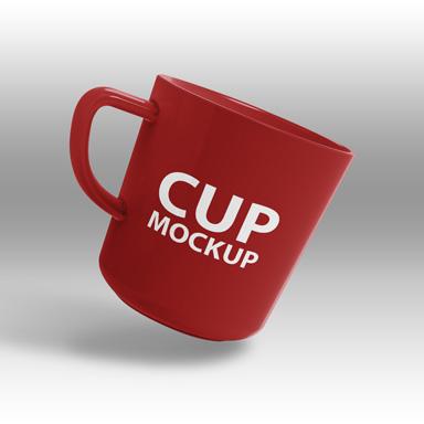 Drinking Cup Realistic Mockup